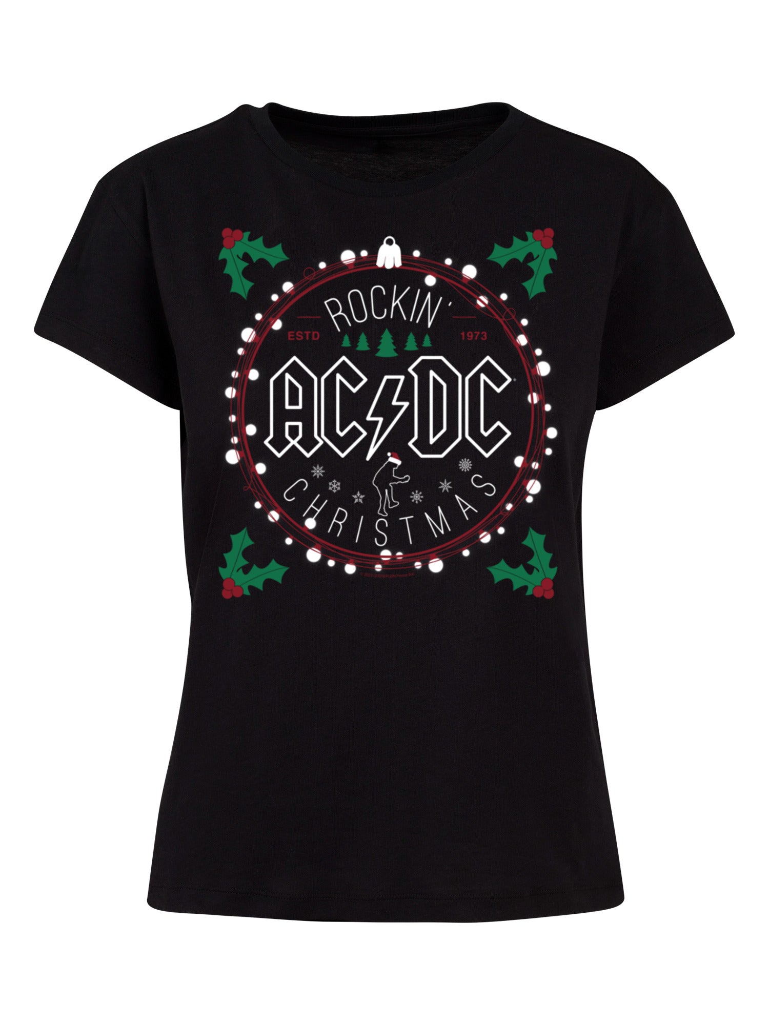 AC/DC Christmas Circle Box T-Shirt