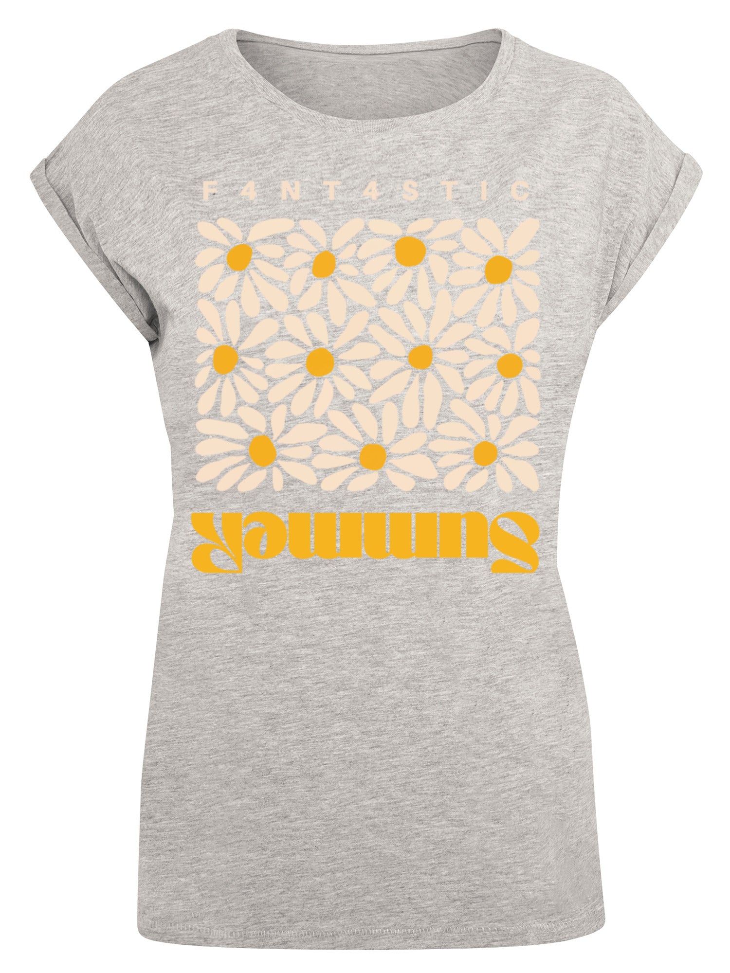 Camiseta de damas de girasol de verano