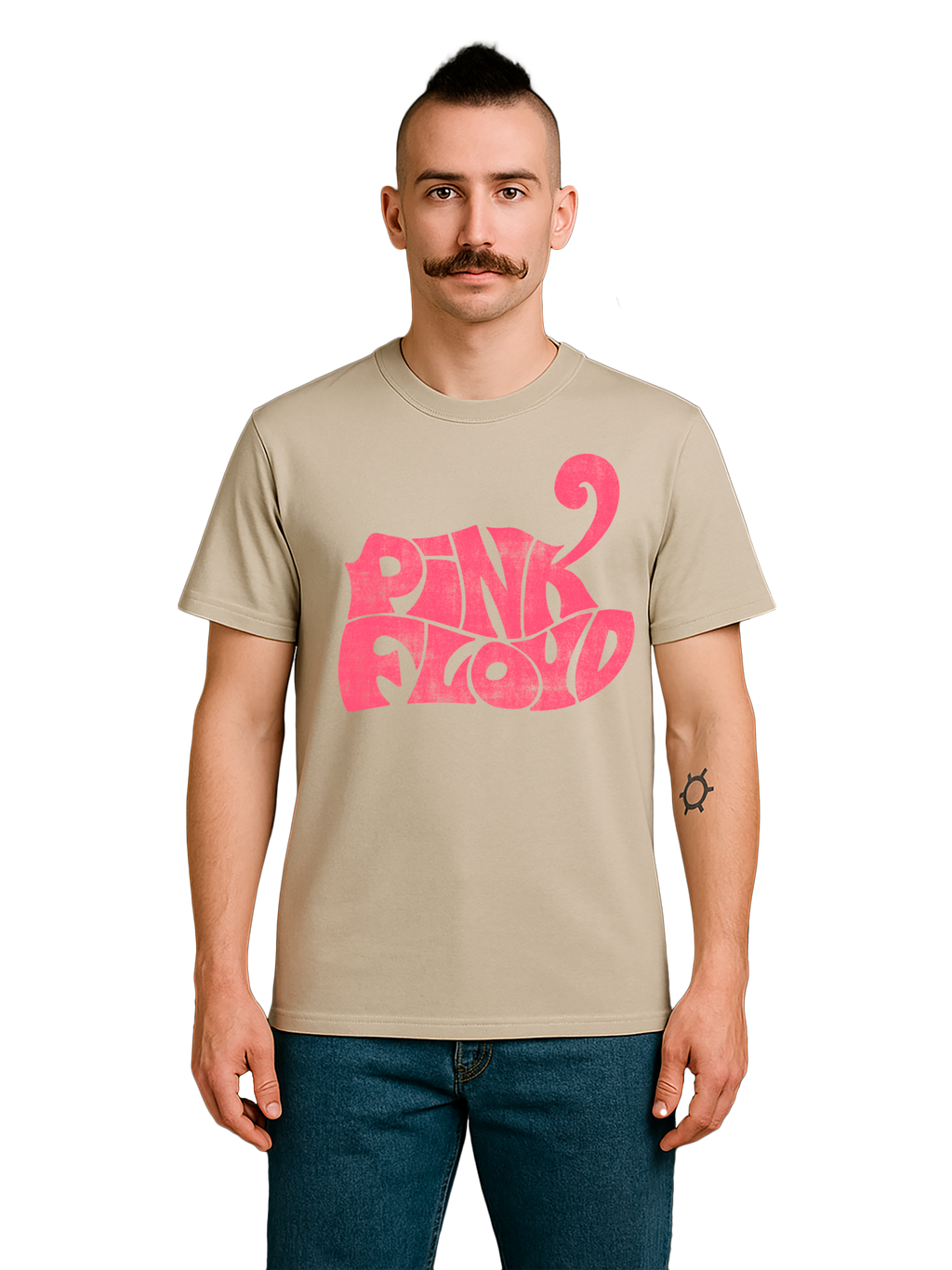 Camiseta orgánica de los hombres de Pink Floyd Retro Retro