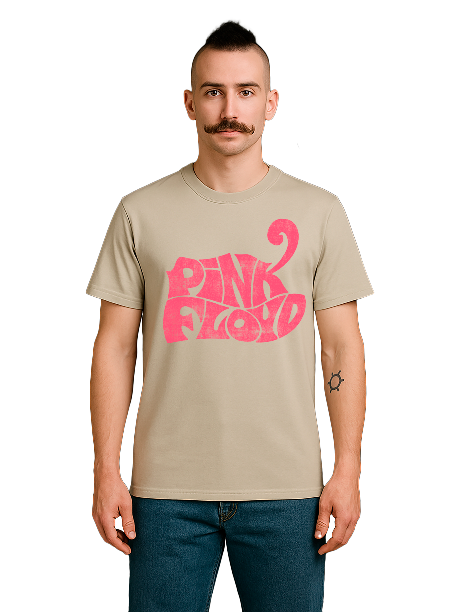 Camiseta orgánica de los hombres de Pink Floyd Retro Retro