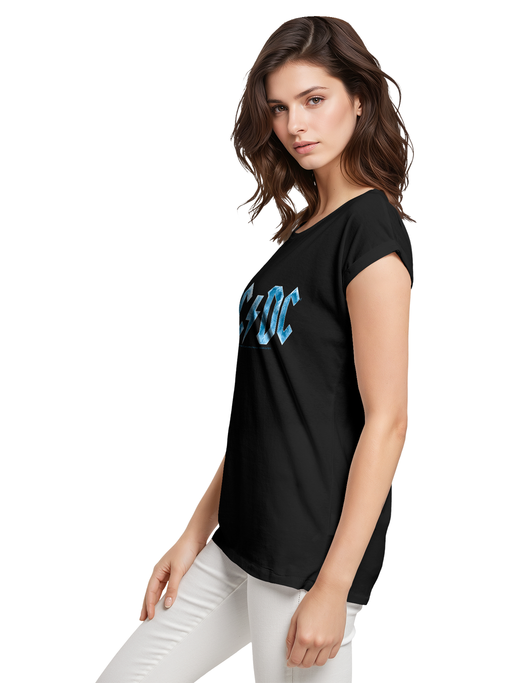 ACDC Blue Ice Logo Damen T-Shirt