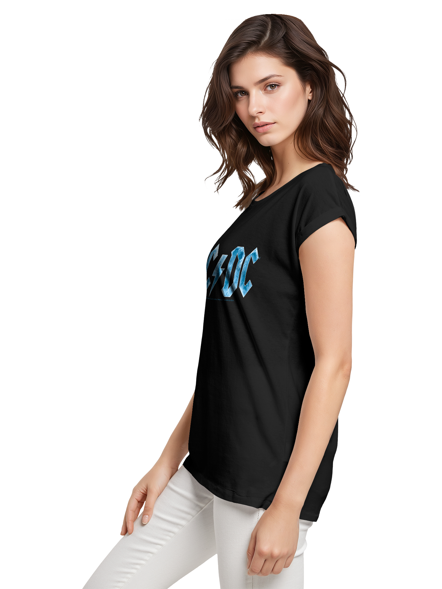 ACDC Blue Ice Logo Damen T-Shirt