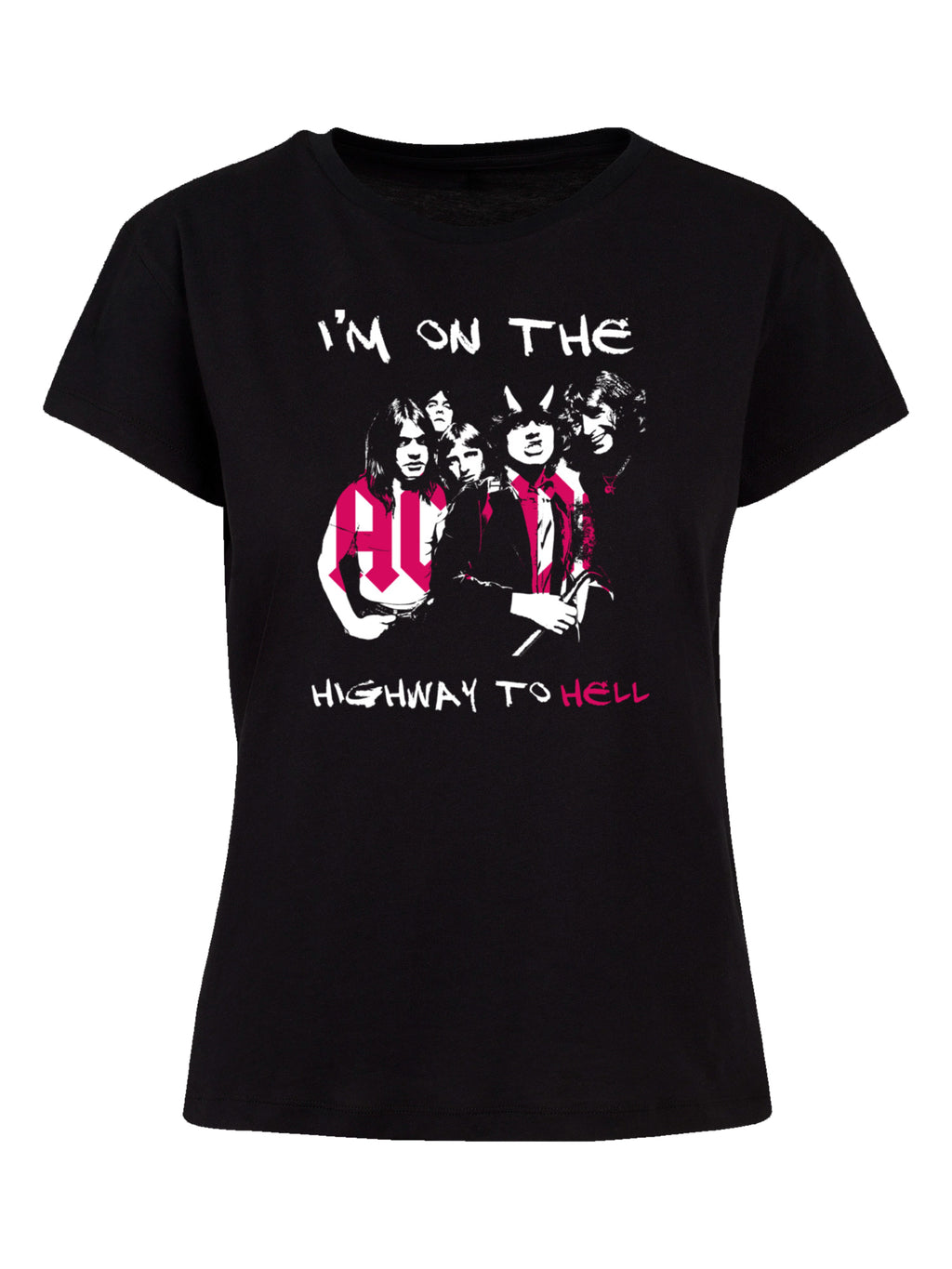 AC/DC I'm On The Highway To Hell Ladies Box T-Shirt