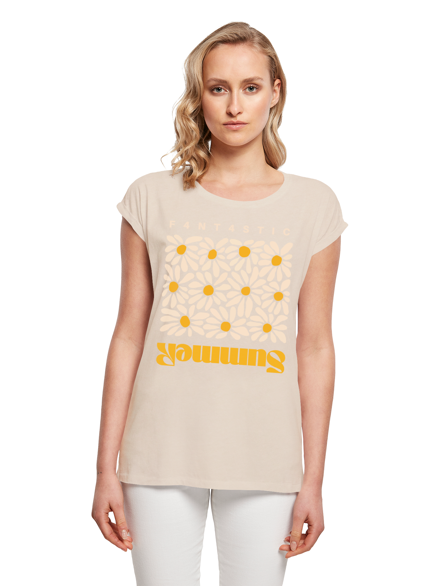 T-shirt pour les dames de tournesol d'été