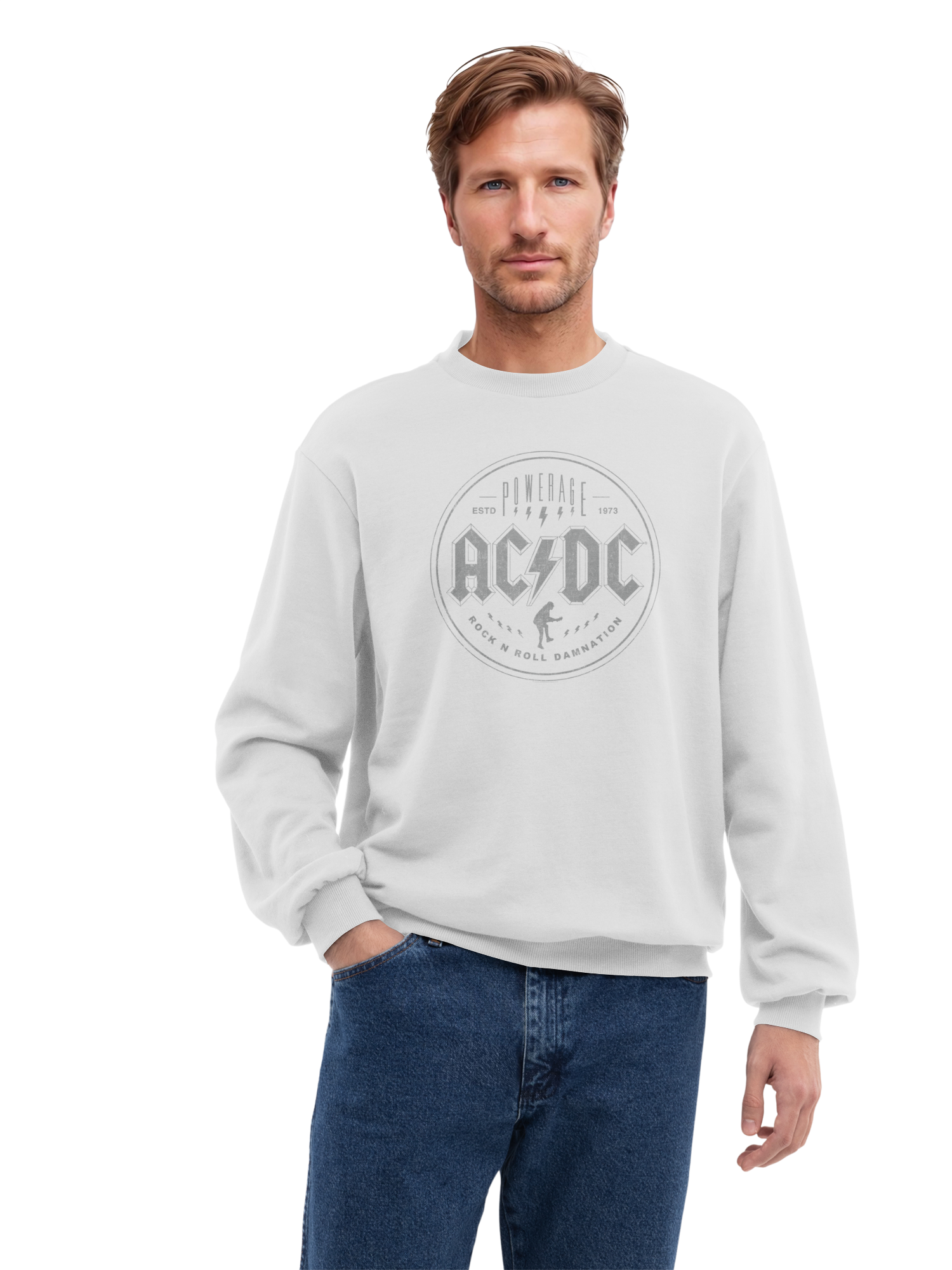 ACDC Rock N Roll Damnation Herren Sweatshirt