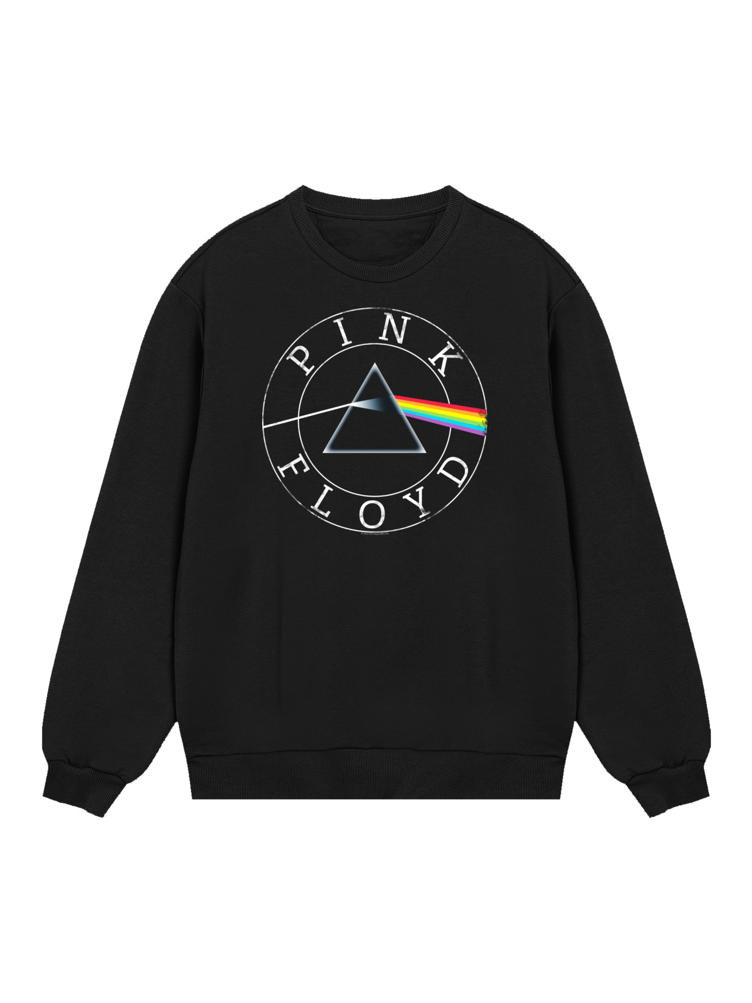 Pink Floyd Prism Circle logo con blancos verdaderos | Suéter regular para hombres