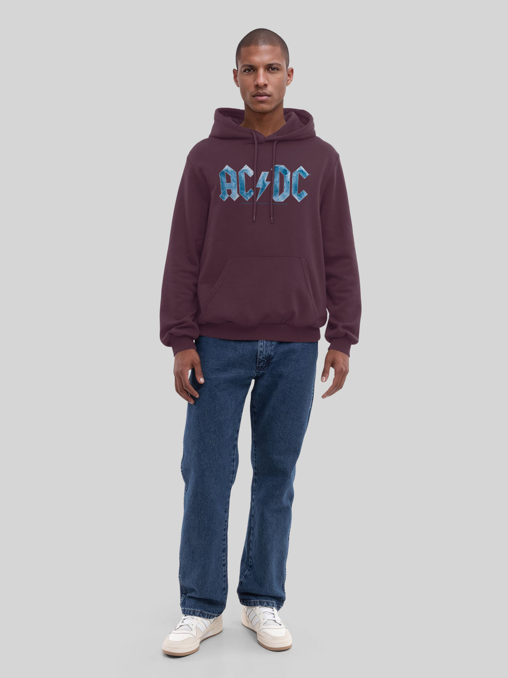 ACDC Blue Ice Logo avec True Blanks | Hoodie régulier pour hommes