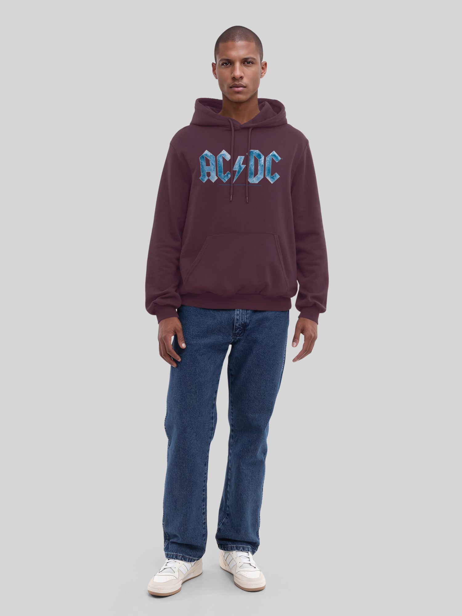 ACDC Blue Ice Logo avec True Blanks | Hoodie régulier pour hommes