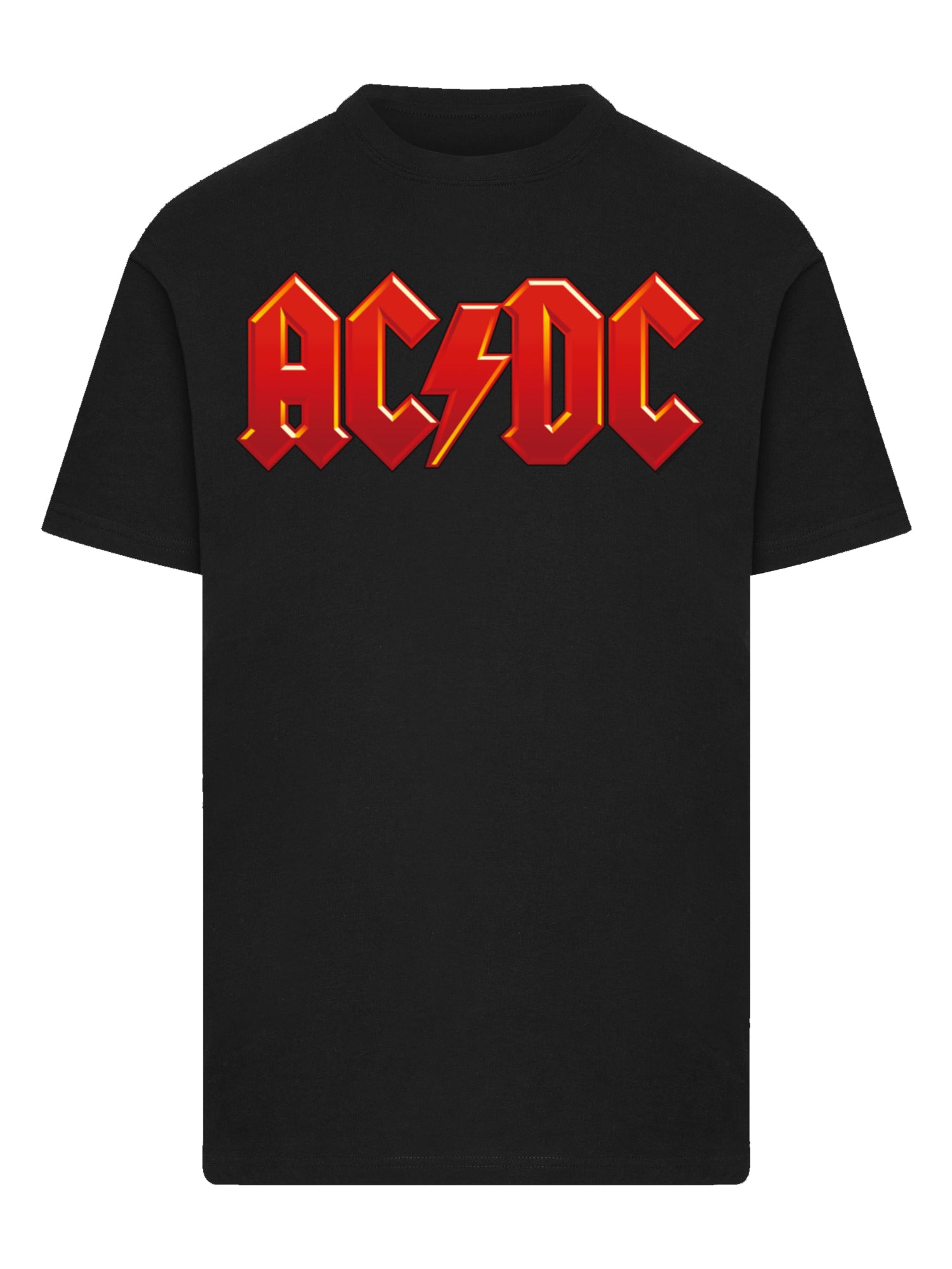 ACDC Logo rouge foncé avec T-shirt Round Cou