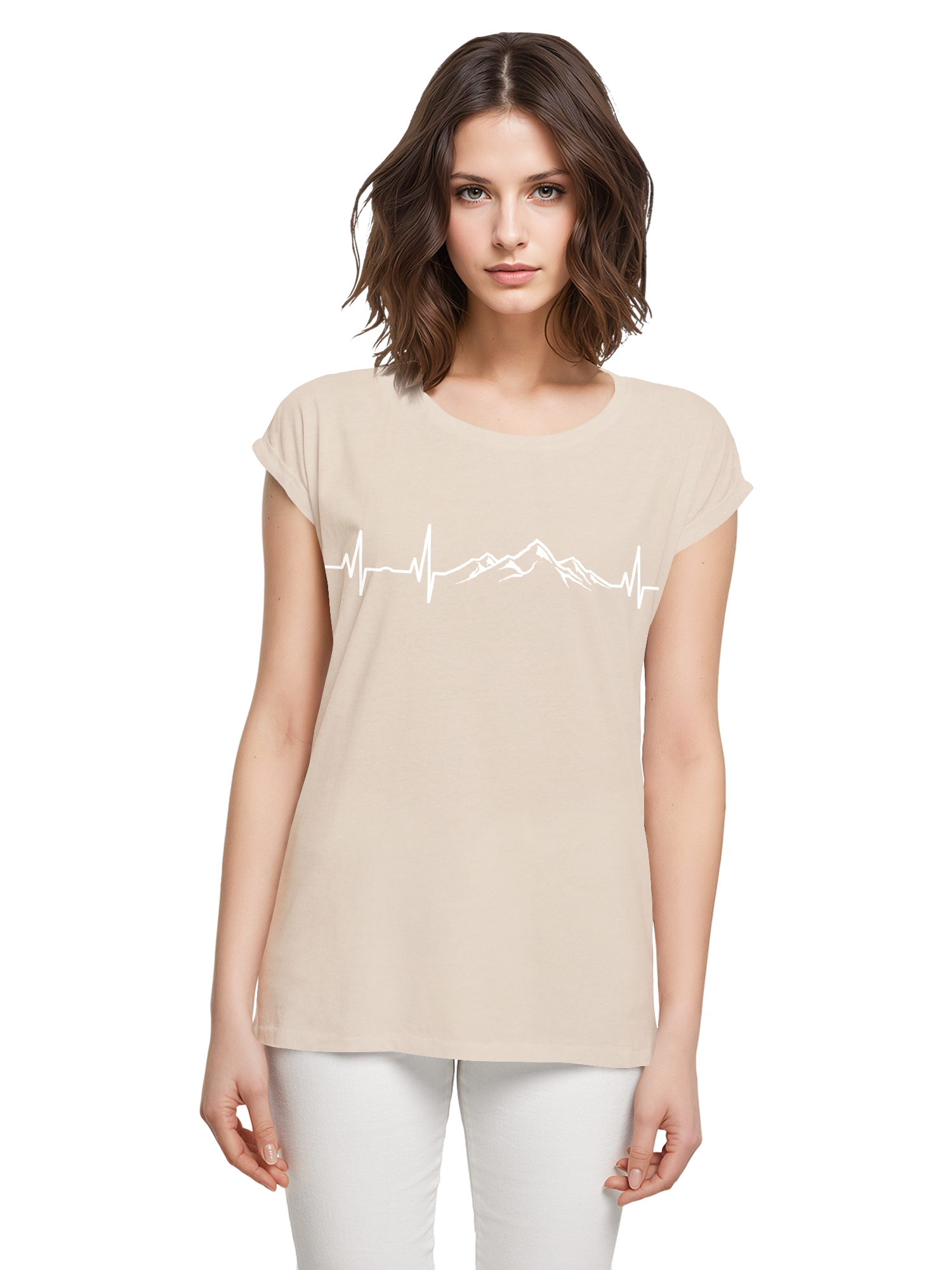 Berg Herzschlag Damen T-Shirt