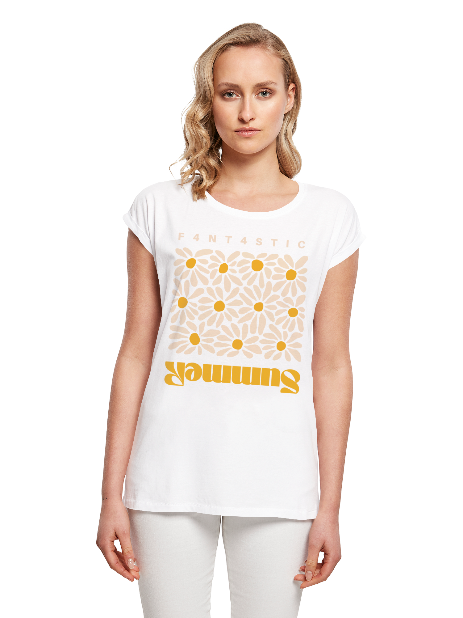 T-shirt pour les dames de tournesol d'été