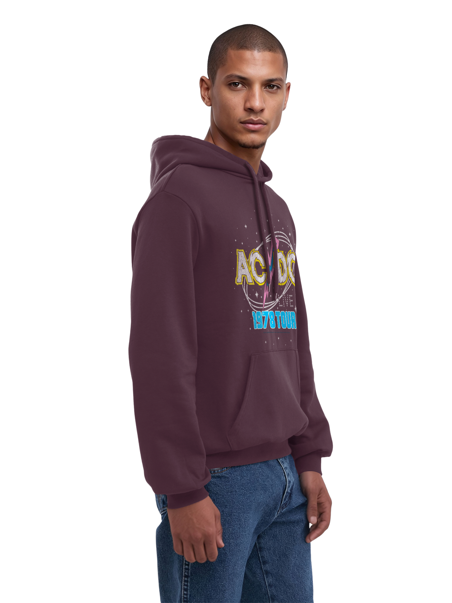 ACDC 1981 Live Tour Herren Hoodie