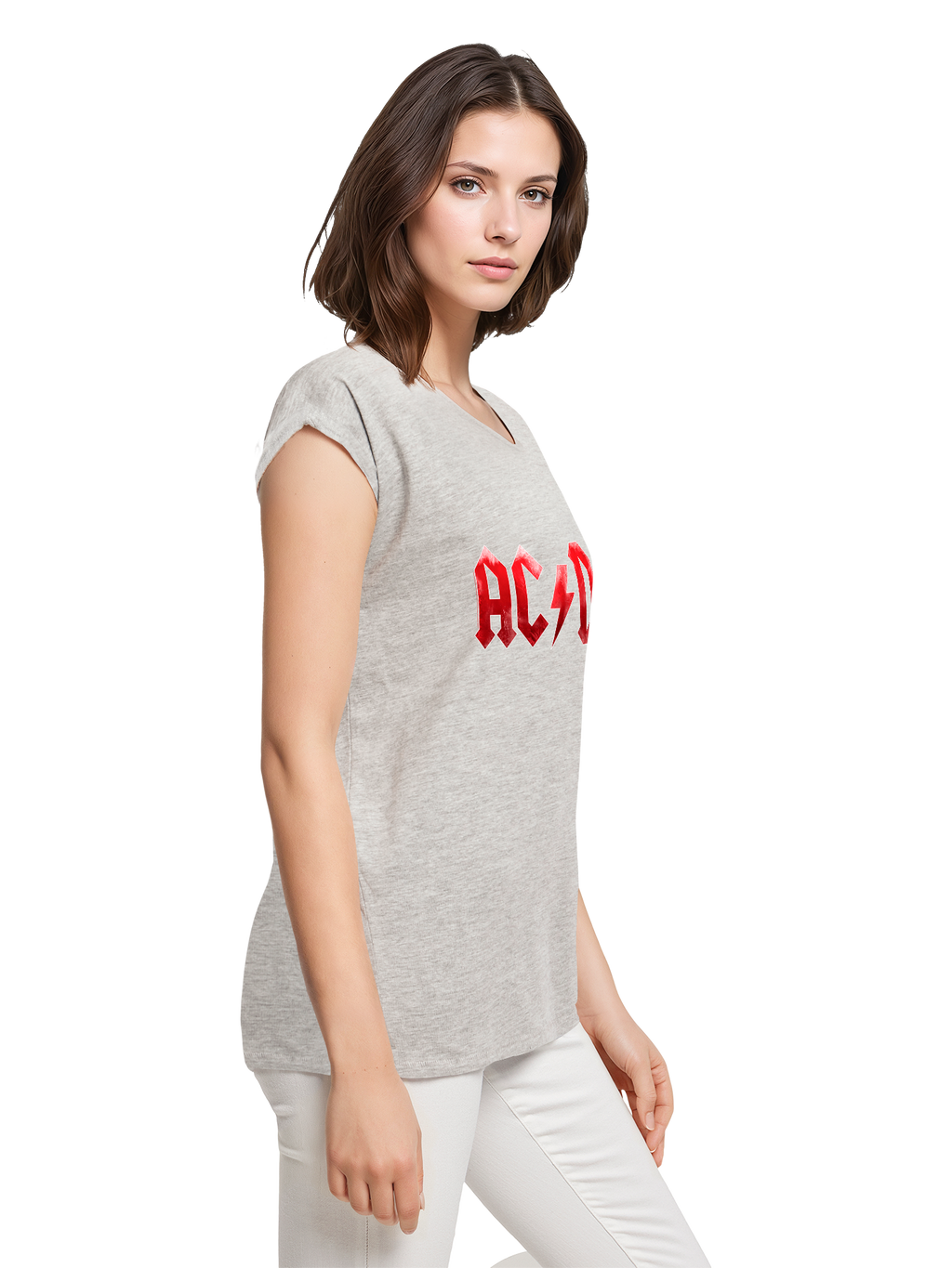 ACDC Red Ice Logo Damen T-Shirt