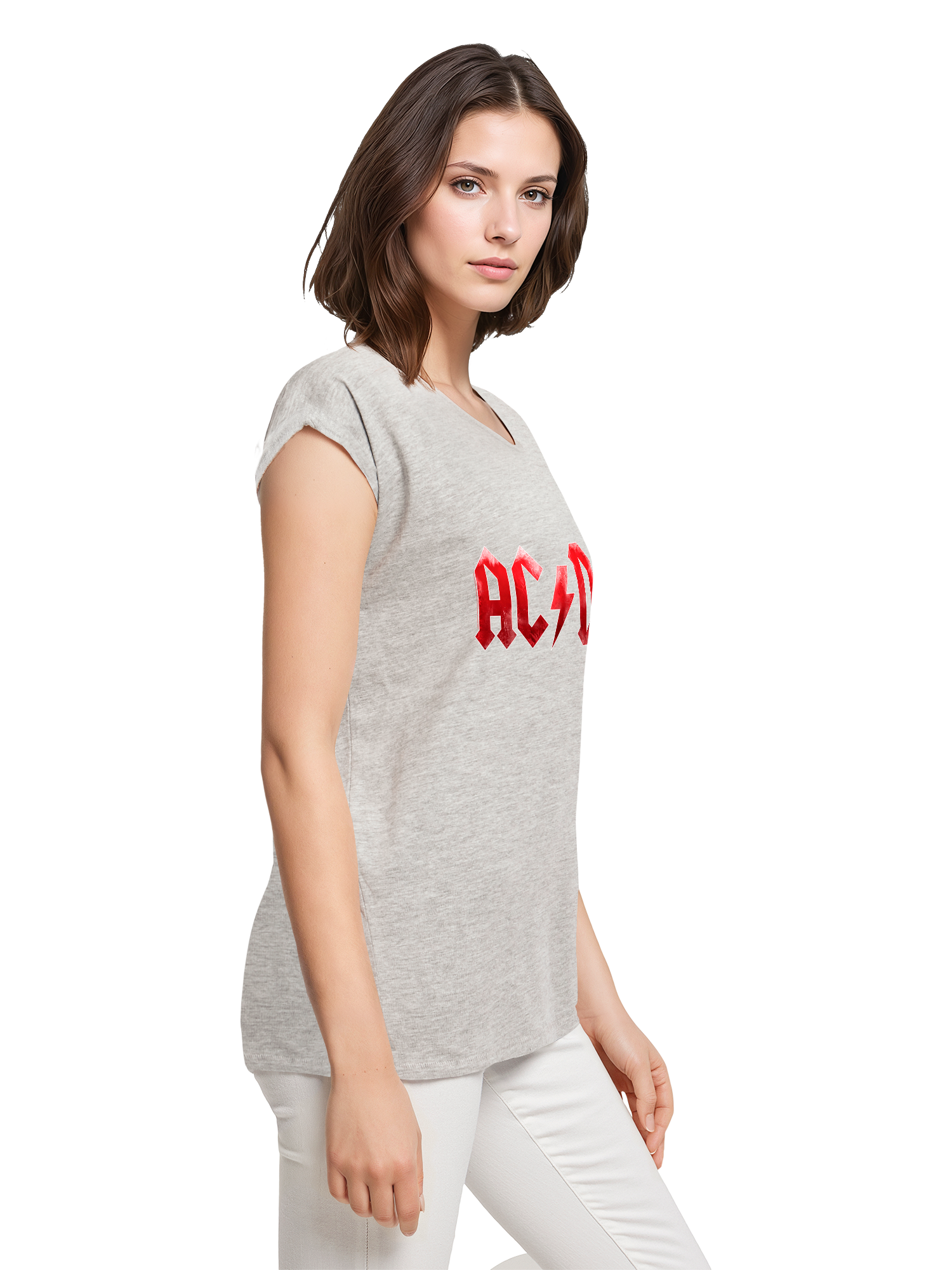 ACDC Red Ice Logo Damen T-Shirt