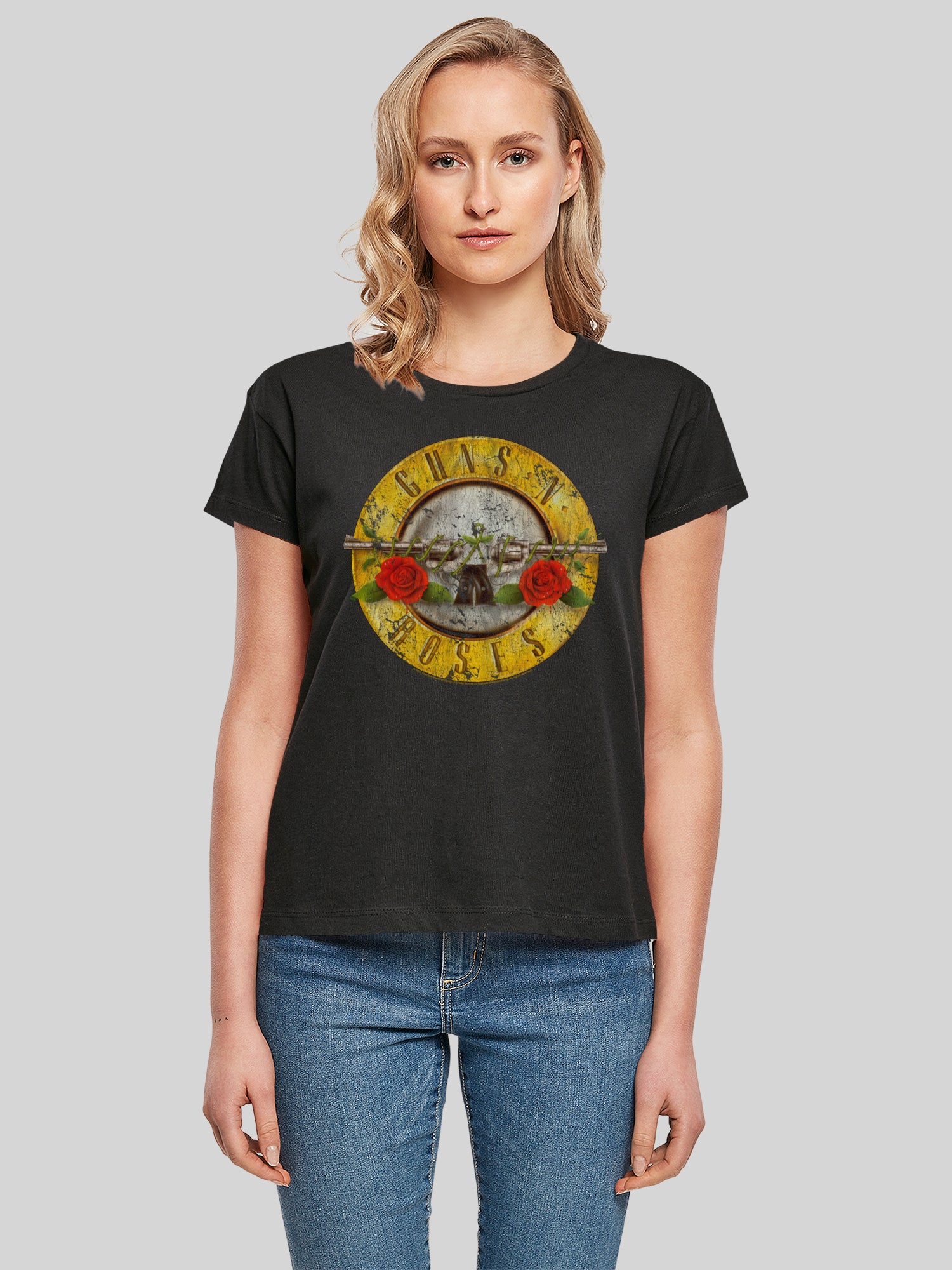 Guns 'n' Roses Vintage Bullet Logo Damen Box T-Shirt