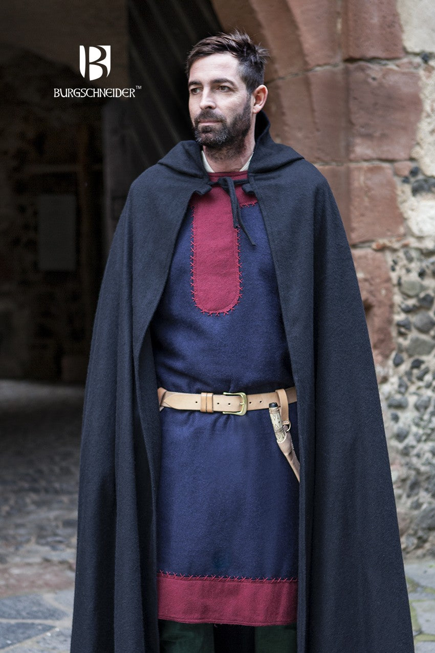 Cape à Capuche Hibernus - Wool Noir