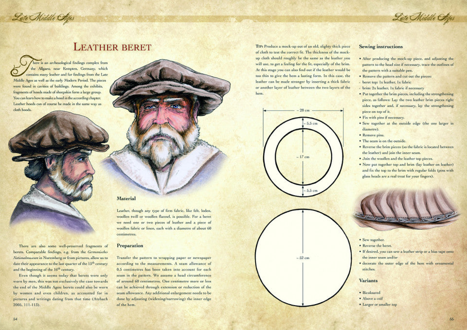 Fertigen Sie Ihre eigene mittelalterliche Kleidung - Kopfbedeckungen für Männer und Frauen an