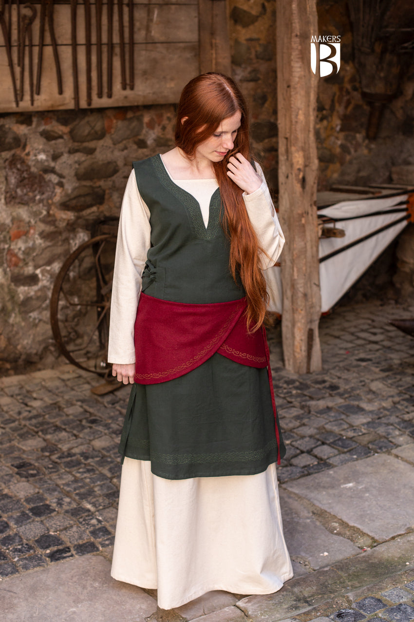 Ceinture en laine Ketra rouge