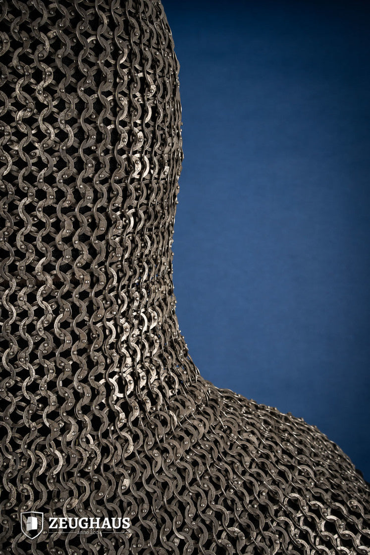 Chainmail Hood Flatring Riveted 9mm Stainless Steel