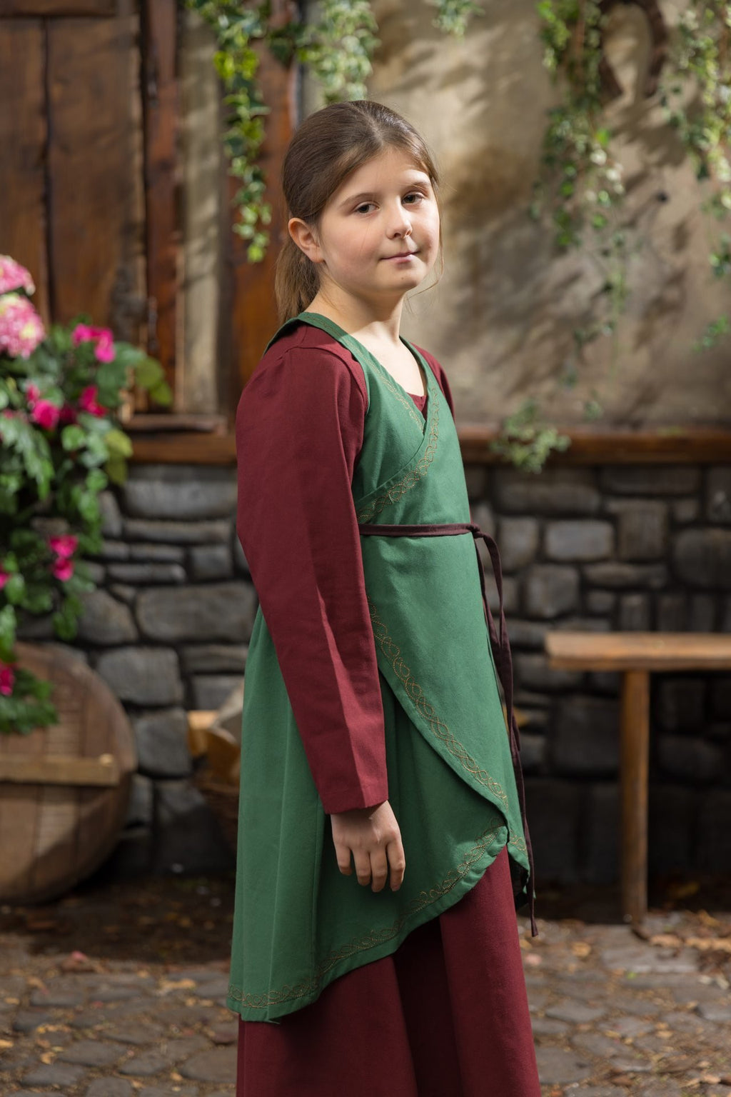 Kinderkleid Ona - Grün