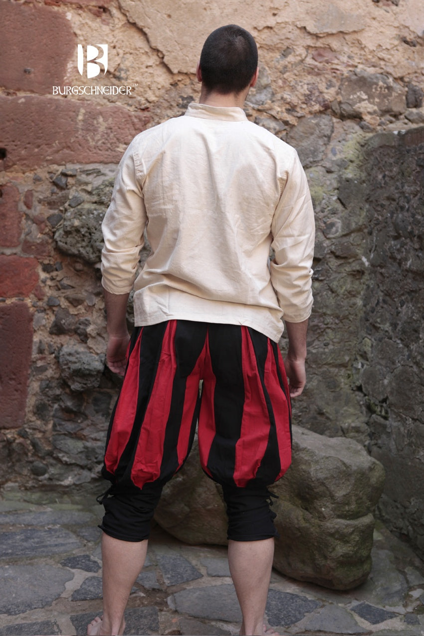Pantalones Landsknecht Maximilian Negro/Rojo
