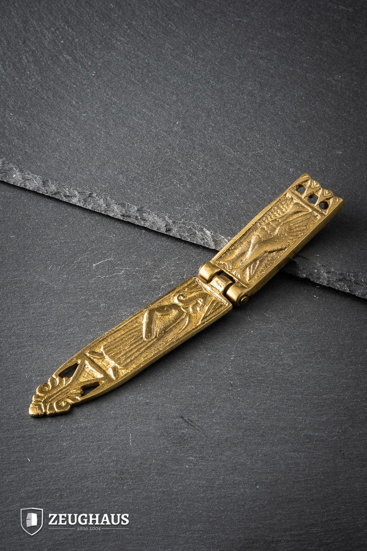 15th Century Strap End um to 18 mm Brass B-Stock