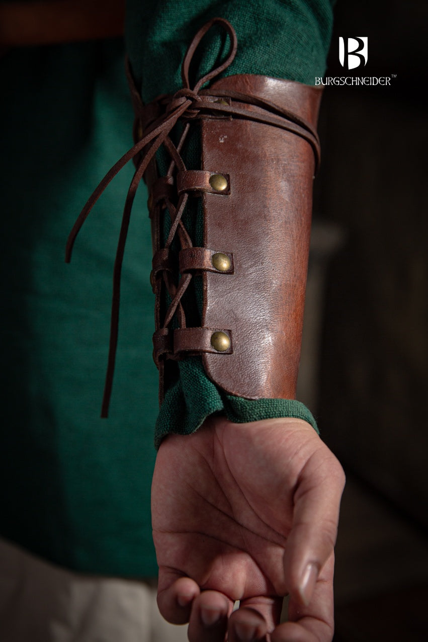 Leather Bracers Rawlin Brown