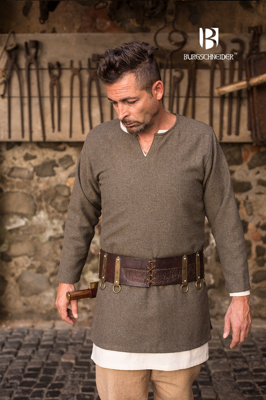 Chevrons Tunique Tyr - Vert Olive/Gris