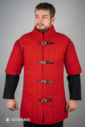Removable Laced Arms Gambeson Red