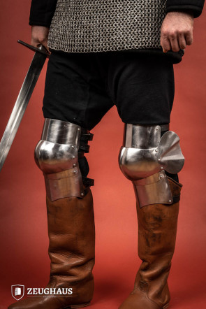 14th Cent. Knee Armour 1,6 mm Polished