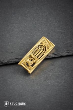 Late Middle Ages Strap End up to 20 mm Wolf Brass