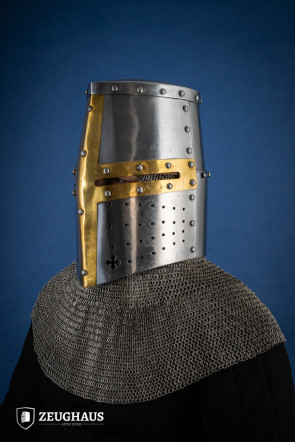 Great Helmet with Brass 1,6 mm Polished
