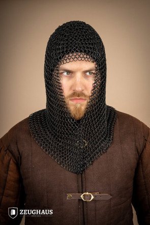 Roundring Chainmail Hood V 10 mm Burnished