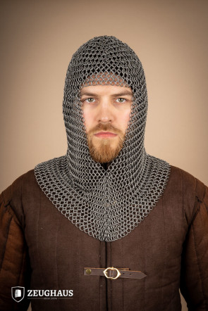 Roundring Chainmail Hood 9 mm steel oiled
