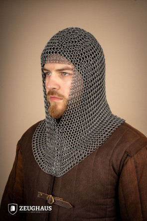 Roundring Chainmail Hood 9 mm steel oiled